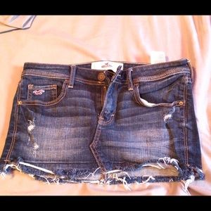 Hollister jean skirt