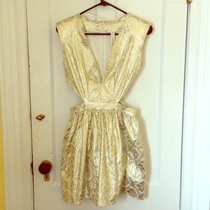 MUST GO Mustard Seed Contessa Brocade Dress