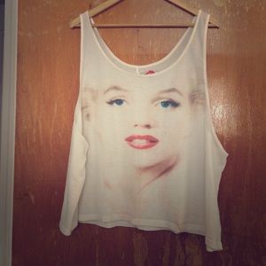 Plus Size Marilyn Monroe Crop Top
