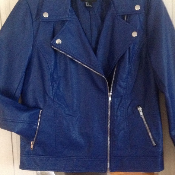 Jackets & Blazers - Royal Blue Moto Jacket!  Deleting soon...