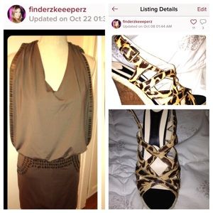 Bundle - Dress and Wedge sandals