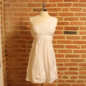 Kensie Dresses White One-Shoulder Dress - 2