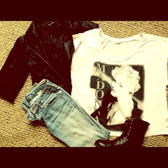 Black and White Madonna Tee