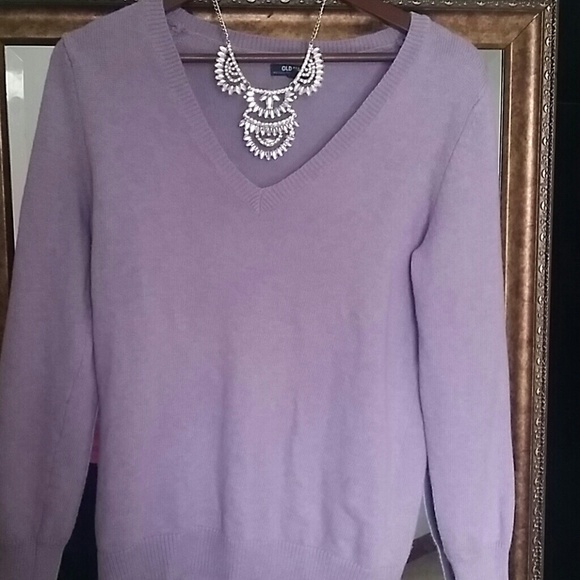 Purple v neck sweater from old Navy
