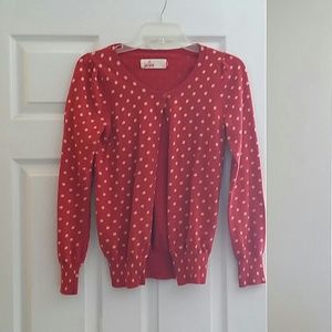 Red polka dot cardigan 50s rockabilly