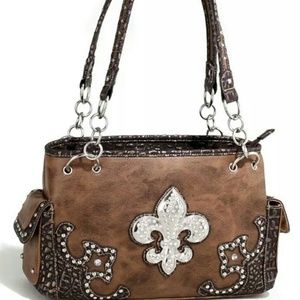 Fleur di lis purse