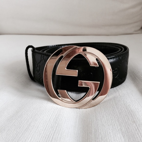 Black Guccisima belt