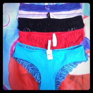 4  total. 3 Victoria's Secret. 1 VS Pink pantys