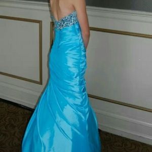 Blue prom dress
