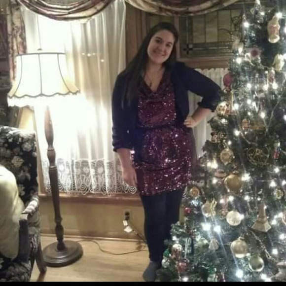 Adorable red sequin dress