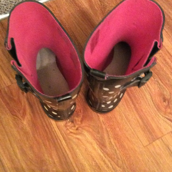 Polka dot rain boots new - Picture 2 of 4