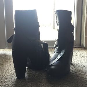 Black ankle boots