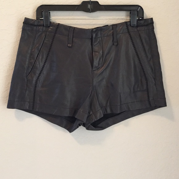 Rag and Bone Leather Shorts