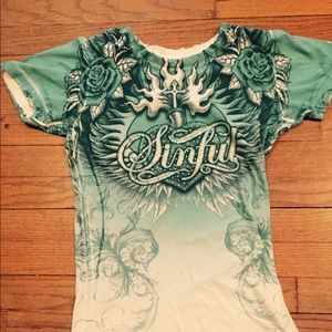 Sinful by Affliction t-shirt