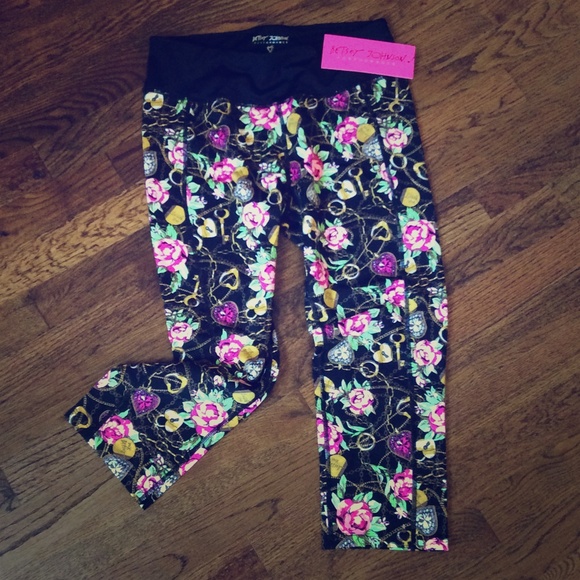 betsey johnson workout pants