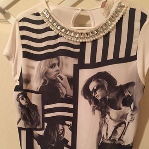 Beautiful black & white shirt