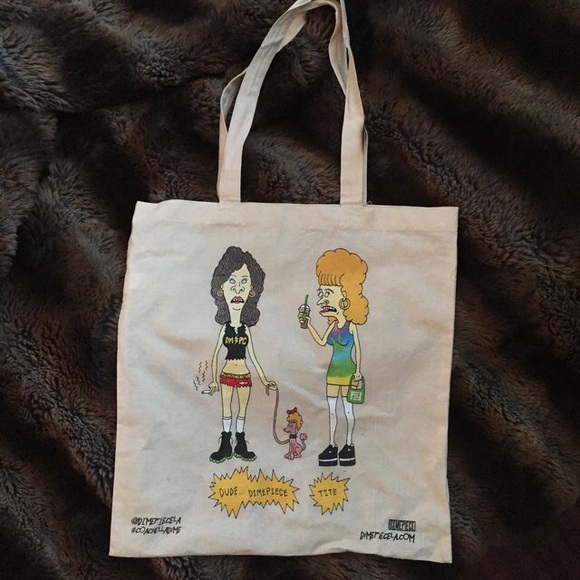 Dimepiece Bevis and Butthead Tote