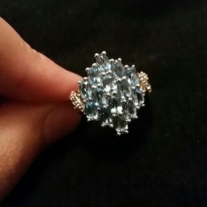 Swiss Blue Topaz Ring