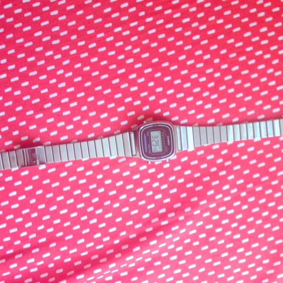 Silver Casio watch