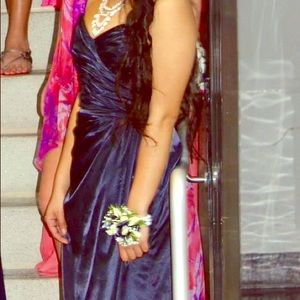 Navy blue prom dress