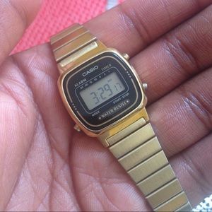 Gold Casio watch