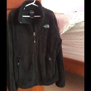 Black fuzzy north face jacket! Must Go!