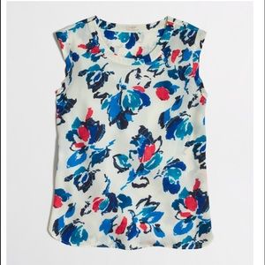 Jcrew printed sleeveless top