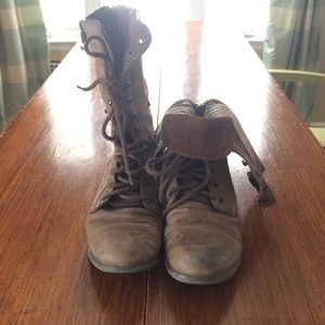 Steve Madden Combat Boots.