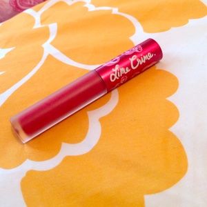 Lime crime red velvet matte lipstick!
