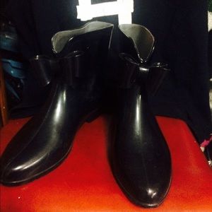 Necessary clothing bootie rain boots with bow