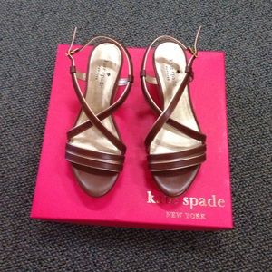 New Kate Spade Tender Wedge Platform Sandals