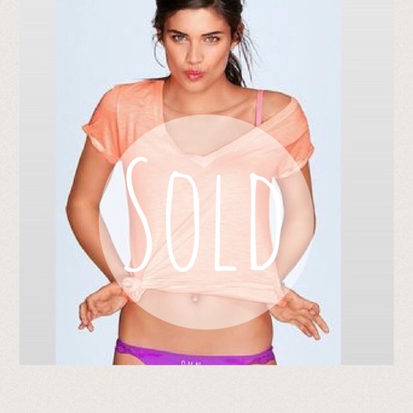 Victoria's Secret PINK Essential V Neck Tee
