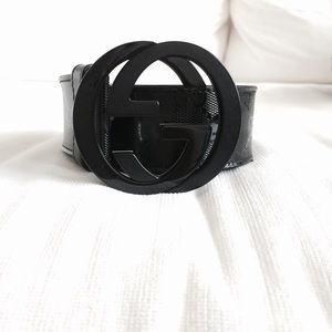 Authentic black Gucci belt