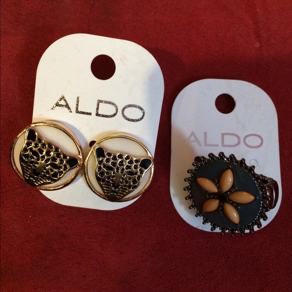earrings and a ring