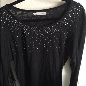 Sparkly Black Maurice's Top