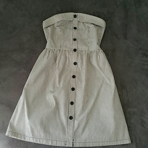 Pinstripe skater dress