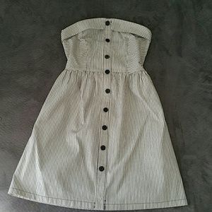 Pinstripe skater dress