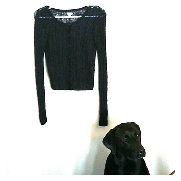 AERIE Navy Blue Lightweight Knit Cardigan