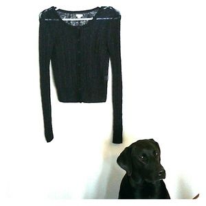 AERIE Navy Blue Lightweight Knit Cardigan