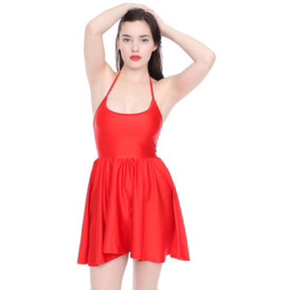 American Apparel Nylon Tricot Skater Dress