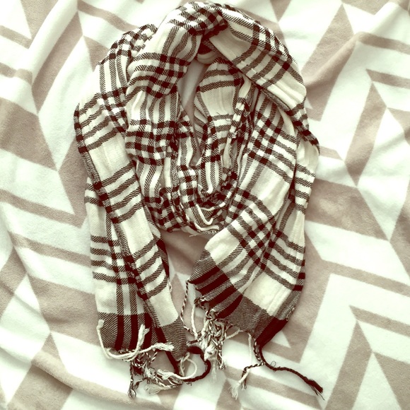 Black and White Accent Scarf