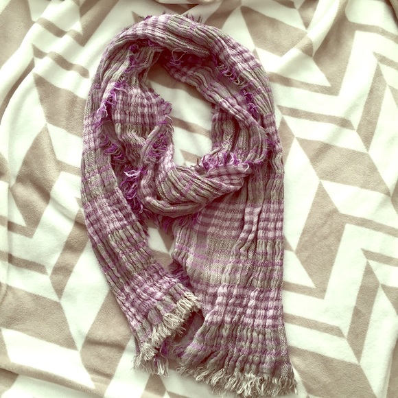 Purple and Grey Accent Scarf