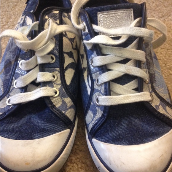 Coach poppy collection denim shoe