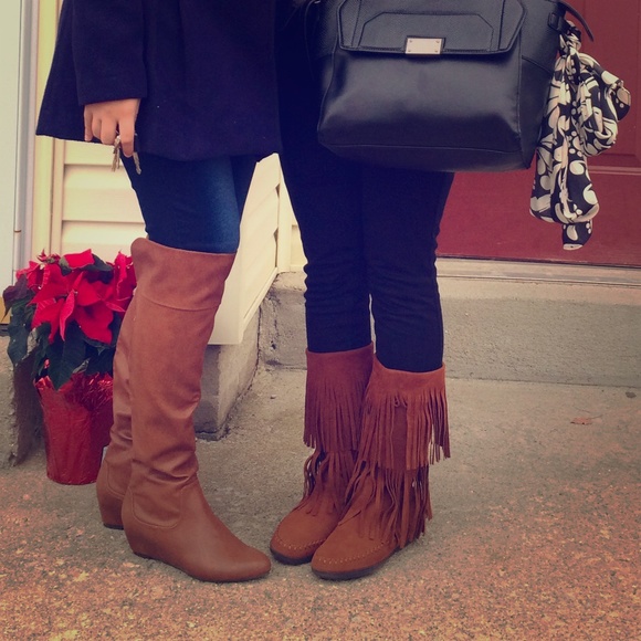 Brown moccasins