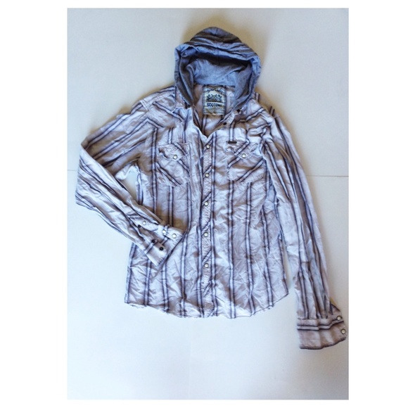 Scotch & Soda Button Down Hoodie