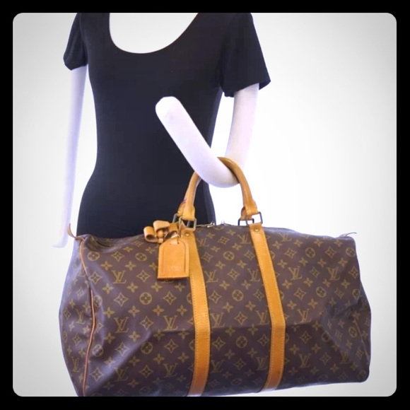 For @bonita Auth Louis Vuitton Keepall 50 bag