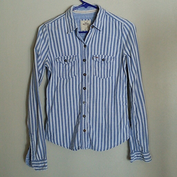 HOLLISTER Striped Button-Up