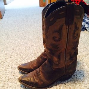 Rustic cowboy boots