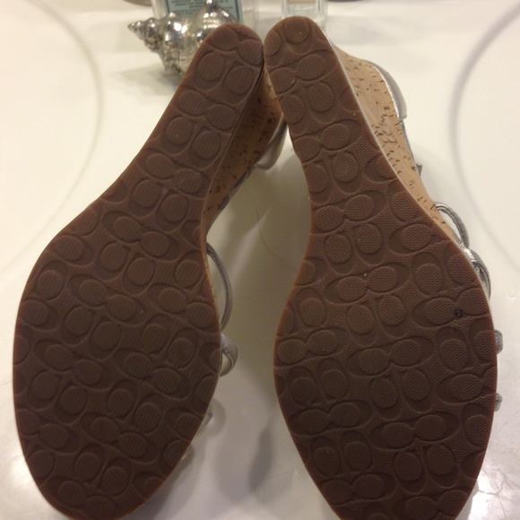 Coach silver wedges