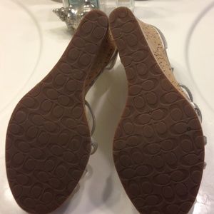 Coach silver wedges